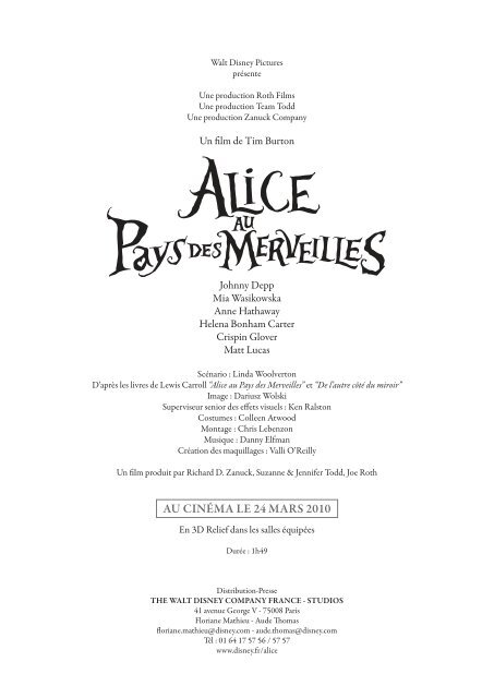 Alice au pays des merveilles — Théâtre des Variétés