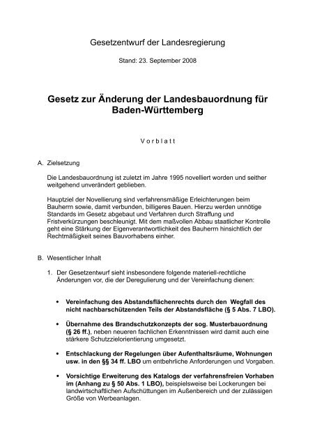 Gesetzesentwurf - LAG Selbsthilfe Baden-Württemberg