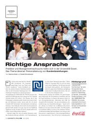 Richtige Ansprache - ConPract - Universität Duisburg-Essen