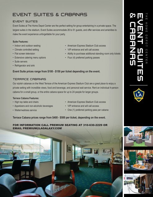 Cabanas Event Suites La Galaxy