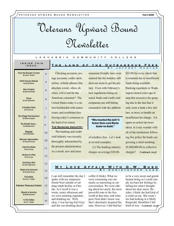 Veterans Upward Bound Newsletter - LaGuardia Community ...