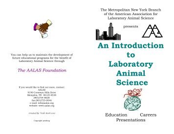 An Introduction to Laboratory Animal Science - LaGuardia ...