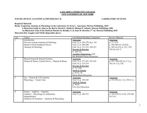 Scb 204 - LaGuardia Community College