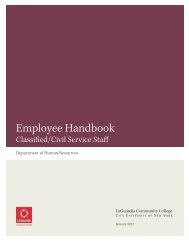 Civil Service Handbook - LaGuardia Community College