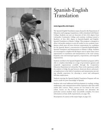Spanish-English Translation - LaGuardia Community College