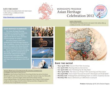 Asian Heritage Celebration 2012 - LaGuardia Community College ...