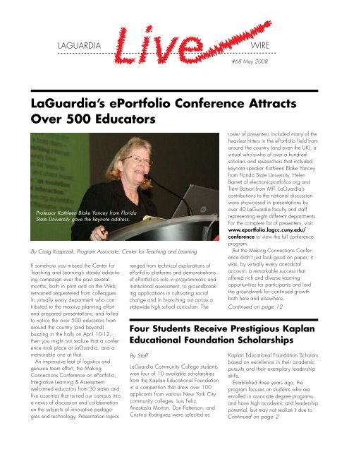 LiveWire 68 - LaGuardia Community College - CUNY