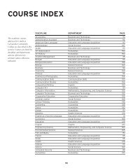 COURSE INDEX - LaGuardia Community College