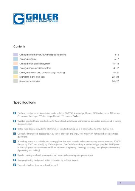 Brochure in PDF - Pallet racking