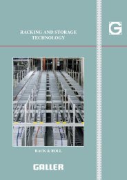 Brochure in PDF - Gravitational shelving for pallets