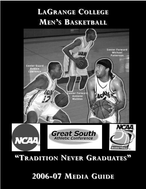 Men's Basketball Media Guide 06-07.qxp - LaGrange College