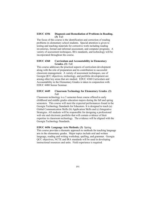 2009-2010 Undergraduate Bulletin (pdf) - LaGrange College