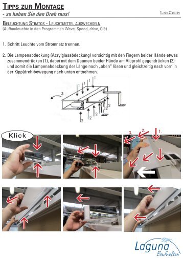 Tipps zur Montage - Beleuchtung_Leuchte Stratos auswechseln.indd