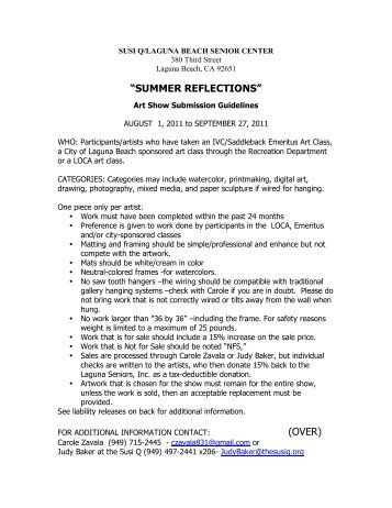 Art Show Application.pdf - Laguna Beach Seniors Susi Q