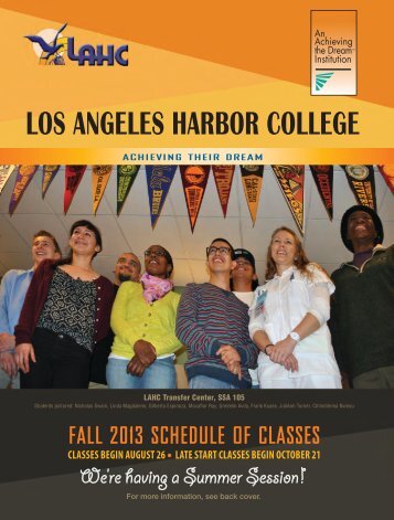 Download PDF Schedule - Los Angeles Harbor College