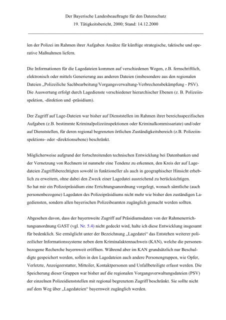 Der Bayerische Landesbeauftragte für den Datenschutz 19 ...