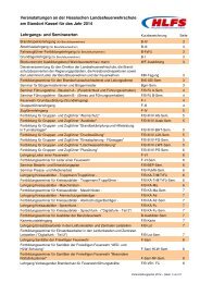 Lehrgangsplan HLFS Kassel 2014 - Lahn-Dill-Kreis