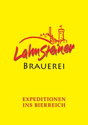 FirmenbroschÃ¼re - Lahnsteiner Brauerei