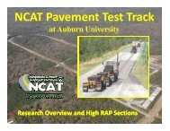 NCAT Pavement Test Track at Auburn University - Louisiana Asphalt ...