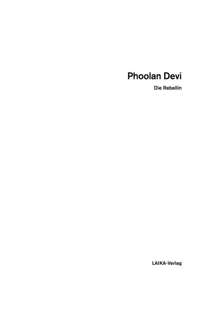 Phoolan Devi - Laika Verlag