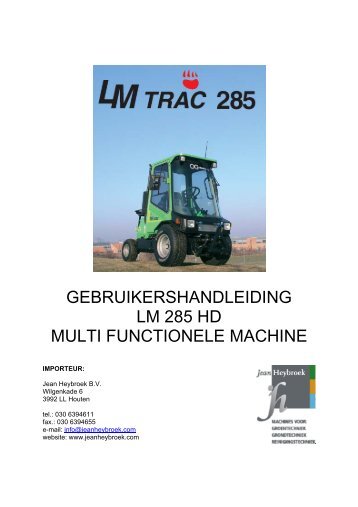 gebruikershandleiding lm 285 hd multi functionele machine