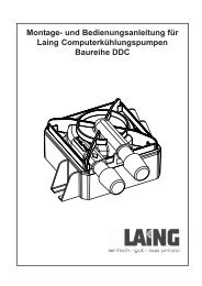 Montage- und Bedienungsanleitung für Laing ... - LAING.cz