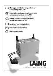 Montage- und Bedienungsanleitung Kondensatpumpe ... - LAING.cz