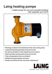 Laing heating pumps