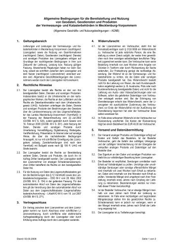 Datennutzungsbedingungen Hauskoordinaten (49 KB) - LAiV