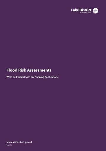 Flood Risk Assessments - Lake District National Park