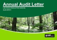 Annual Audit Letter 2010/11 (PDF) - Lake District National Park