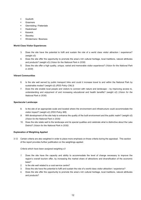 Strategic Appraisal Report (PDF) - Lake District National Park