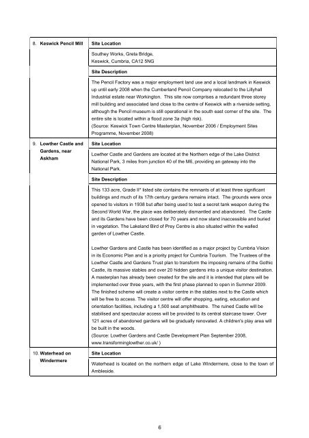 Strategic Appraisal Report (PDF) - Lake District National Park