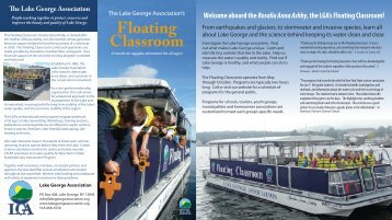 View the Floating Classroom brochure - Lake George Association