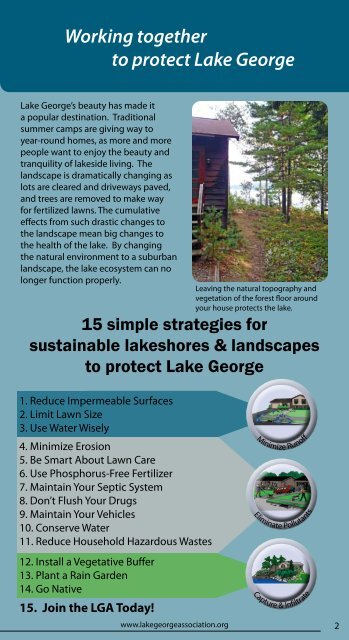 "A Homeowner's Guide to Lake-Friendly Living". - Lake George ...