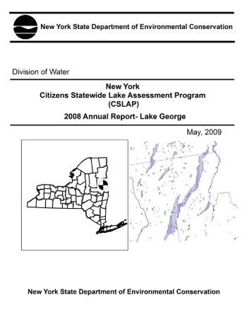 2008 CSLAP Report- S4 Basin Bay - Lake George Association