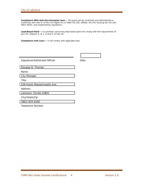 CONSOLIDATED PLAN & STRATEGY 5-YEAR ... - City of Lakeland