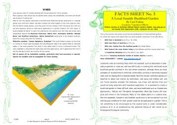 Facts Sheet 5 seaside bushfood - Lake Macquarie Landcare