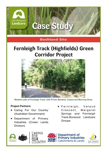 Fernleigh Track Green Corridor Project (Highfields) - Lake ...