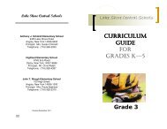 3rd Grade Curriculum Guide - Lake Shore Central School District ...