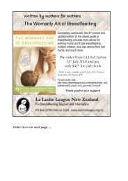 La Leche League New Zealand The Womanly Art of Breastfeeding