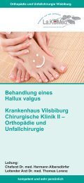 Hallux Valgus - Krankenhaus Landshut-Achdorf