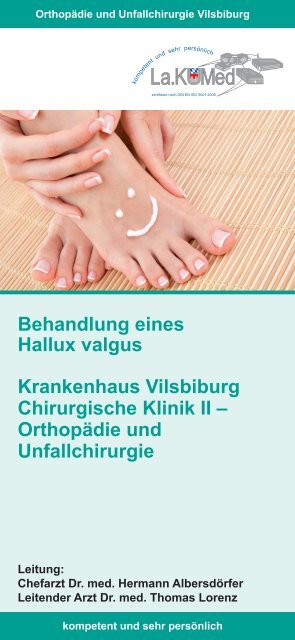 Hallux Valgus - Krankenhaus Landshut-Achdorf