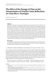 The Effect of the Passage of Time on the Interpretation of Treaties ...