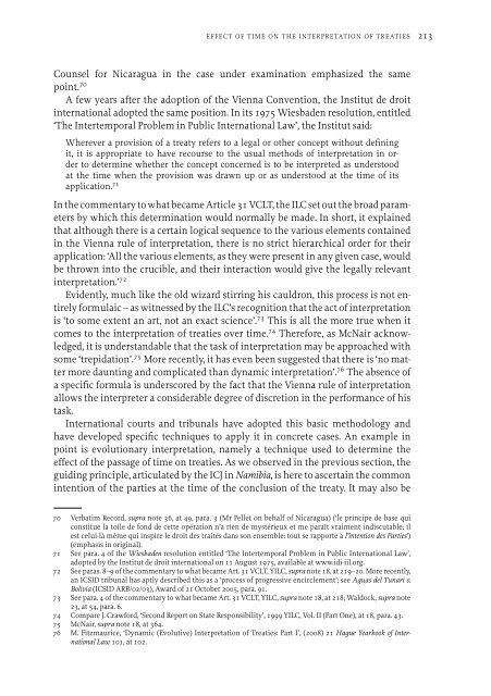 The Effect of the Passage of Time on the Interpretation of Treaties ...