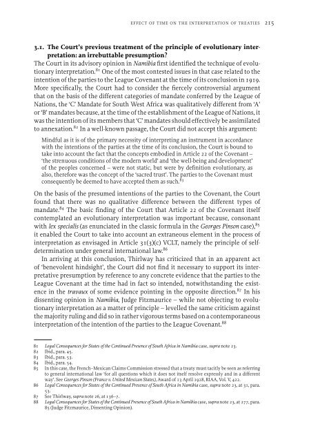 The Effect of the Passage of Time on the Interpretation of Treaties ...