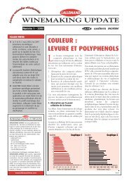 COULEUR : LEVURE ET POLYPHENOLS - Lallemand Wine