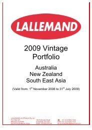 2009 Vintage Portfolio - Lallemand Wine