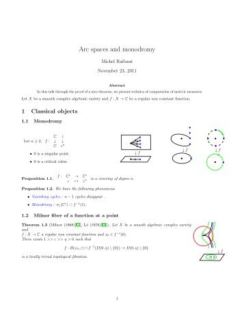 Arc spaces and monodromy - Lama