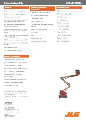 JLG E400An.qxd:Layout 1